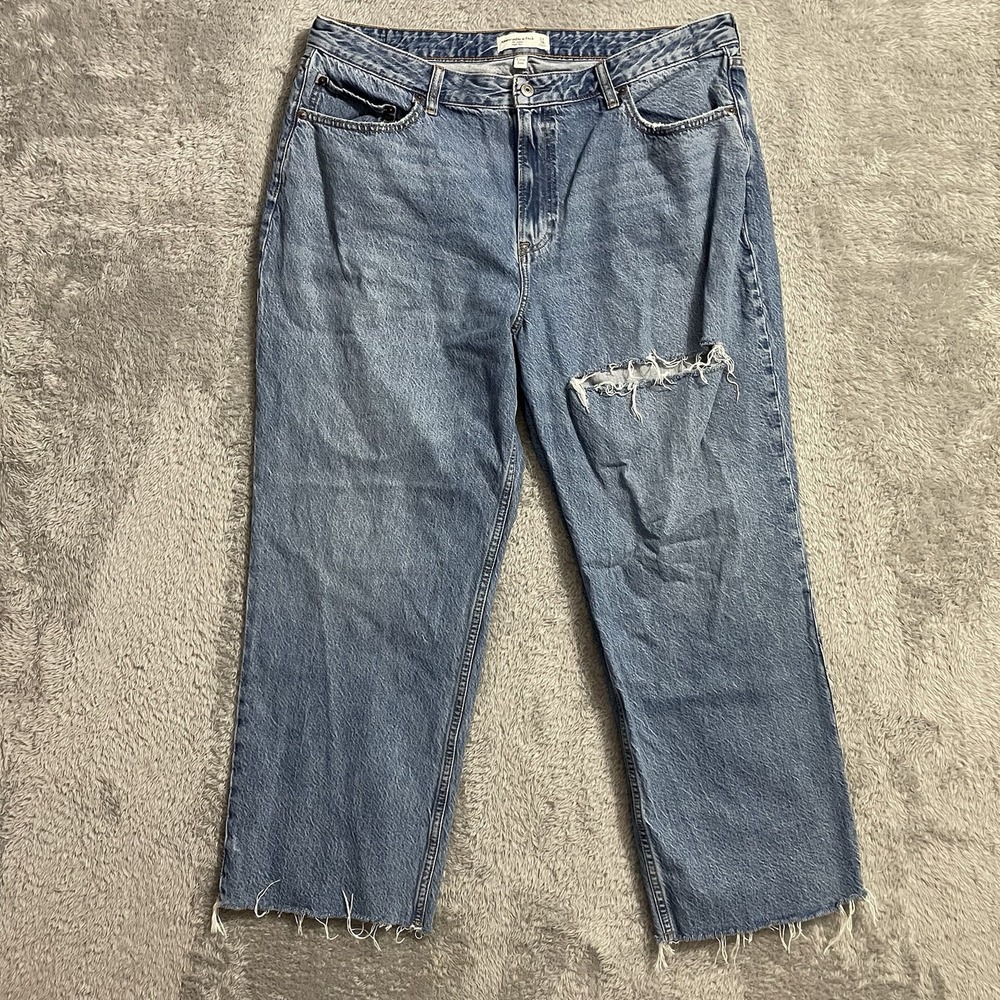 Abercrombie & Fitch Jeans Womens The Loose High Rise Curve Love Size 34/18S